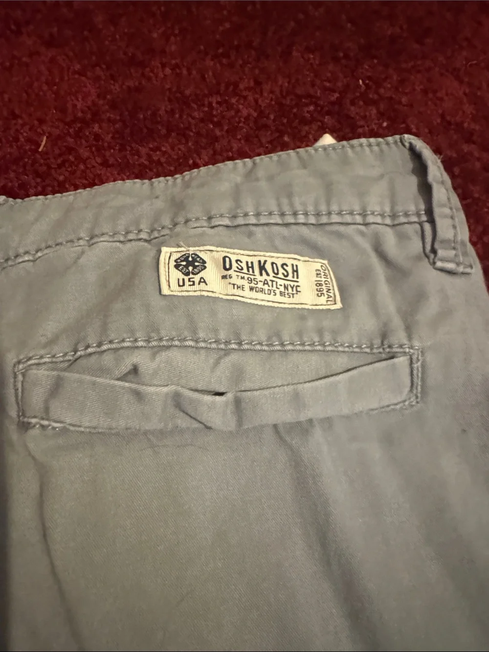 OshKosh B'gosh Boys' Light Gray Chinos